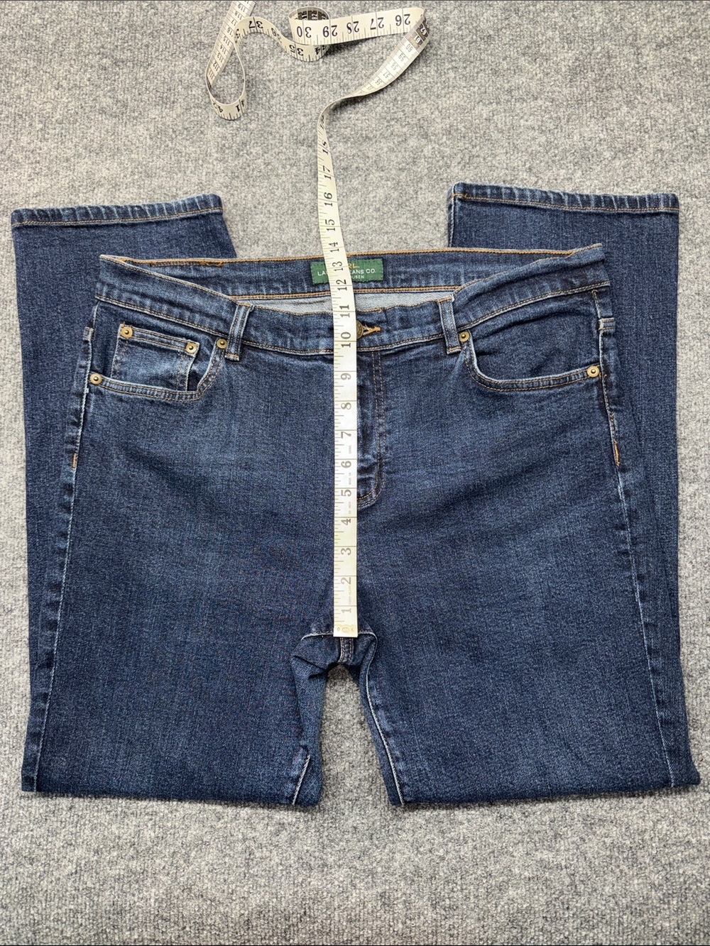 Ralph Lauren Straight-Leg Dark Wash Blue Jeans - Picture 7 of 9